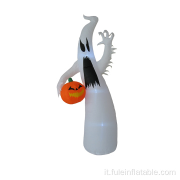 Gonfiabili halloween personalizzati fantasmi bianchi e zucca